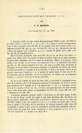Dimostrazione dei teoremi 1, 2, 3.