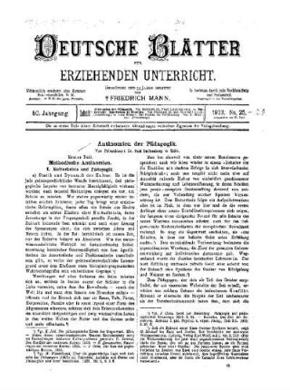 Antinomien der Pädagogik