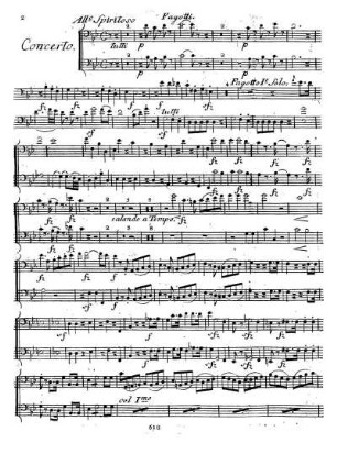 Concerto. Allº Spiritoso Fagotti.