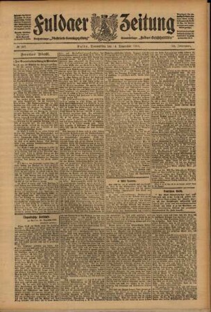 Zweite Ausgabe vom Donnerstag, den 24. Dezember 1908.