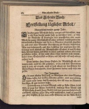 Das Zehende Buch/ Von Fortstellung täglicher Arbeit