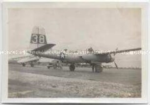 Flugzeug auf dem Flugplatz Erding