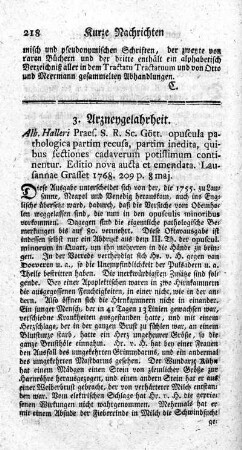 Opuscula pathologica partim recusa.
