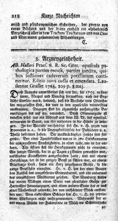 Opuscula pathologica partim recusa.
