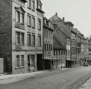 Teichstraße. Nordseite vom Wohnhaus Nr. 22 nach Westen