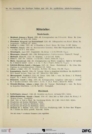 Mittelalter (Nr. 1-367)