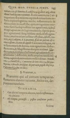 §. Praeterea, 5.