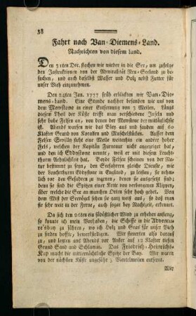 38-53, Fahrt nach Van-Diemens-Land