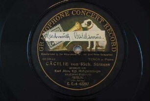 Cäcilie / von Rich. Strauss