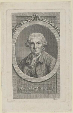 Bildnis des David Garrick