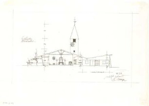 Gsaenger, Gustav; Blaichach / Allgäu (Bayern); Ev. Kirche - Schnitt