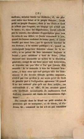 Réflexions de M. Bergasse, ancien député à l'Assemblée constituante, sur l'acte constitutionnel du Sénat