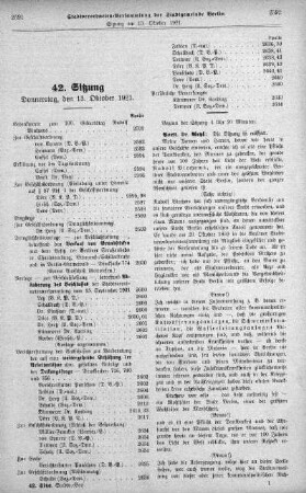 Sitzung 42, 13. Oktober 1921