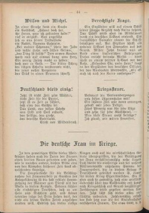 Kriegssteuer.