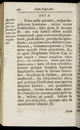 Nota. - Hominis Christiani Quotidiana Gratiarum