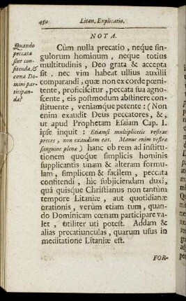 Nota. - Hominis Christiani Quotidiana Gratiarum