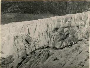 Die Gletscherzunge des Rhônegletschers