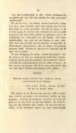 CXXXIII. Omtrent eenige stukken over Indische zaken, voorkomende in den Hermes
