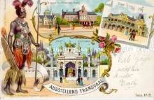 Postkarte zur "Ausstellung Transvaal"