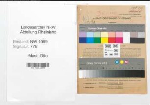 Entnazifizierung Otto Mast , geb. 13.01.1896 (Polizist)