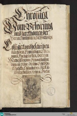Chronik der Truchsessen von Waldburg - Cod. Meersburg 3