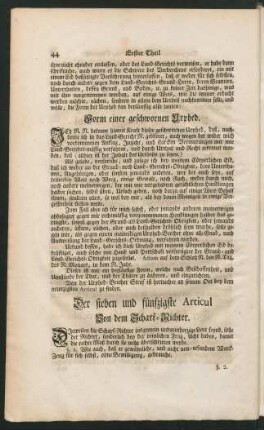 Der sieben und fünfzigste Articul Von dem Scharf-Richter.