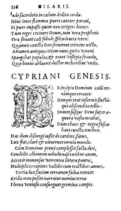 Cypriani Genesis & Sodoma