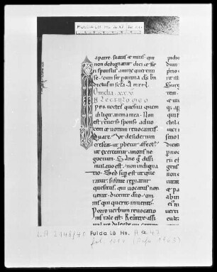 Bernhard von Clairvaux, Sermones in Cantitum Canticorum — Initiale I (per), Folio 101 verso