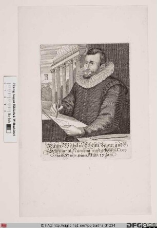 Bildnis Hanns Wilhelm Beheim (Behaim, Böheim, Beham)