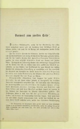 Vorwort zum zweiten Teile
