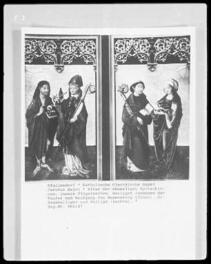 Flügelaltar der ehemaligen Spitalkapelle: Heiligenfiguren