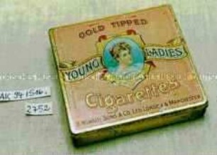 Blechdose für 20 Stück "YOUNG LADIES Cigarettes, MURATTI"