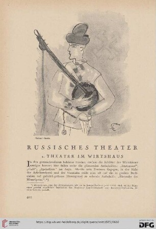 5: Russisches Theater, 1, Theater im Wirtshaus