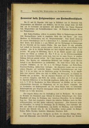 Konveniat kath. Religionslehrer aus Nordwestdeutschland