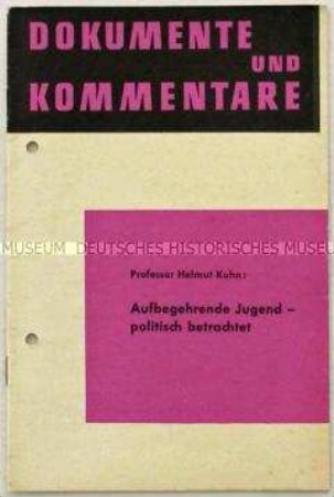 Beilage zur Monatsschrift "Information für die Truppe" zur Studentenbewegung der 1960er Jahre