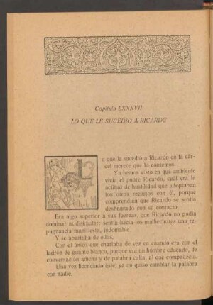Capítulo LXXXVII - Lo que le sucedió a Ricardo