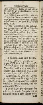 In allerley Noth und Creutz. - Vor eine Wittbe.