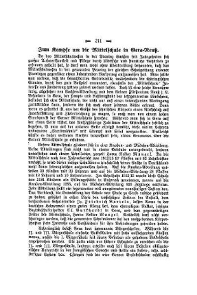 Zum Kampfe um die Mittelschule in Gera-Reuß