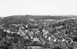 Glashütte, Stadtansicht : Glashütte. Stadtansicht