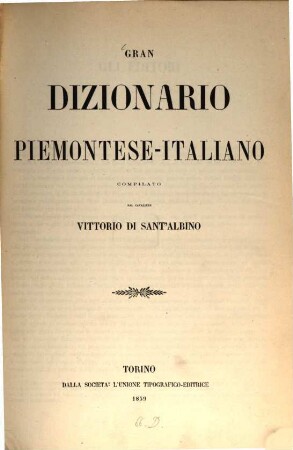 Gran dizionario piemontese-italiano