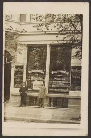 Ansichtskarte Weinhandlung "Thomas Mehn", Ritterstraße 64