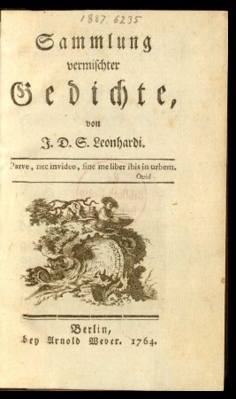 Sammlung vermischter Gedichte