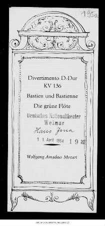 Divertimento D-Dur KV 136