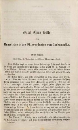Onkel Tom's Hütte; oder Negerleben in den Sklavenstaaten von Nordamerika : mit funfzig Illustrationen