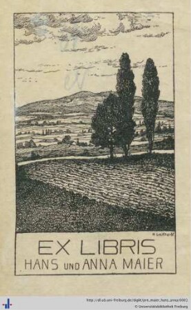 Exlibris (Aus: UB Freiburg, RA 2018/59).