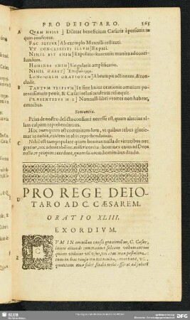 Pro Rege Deiotaro Ad C. Caesarem. Oratio XLIII.
