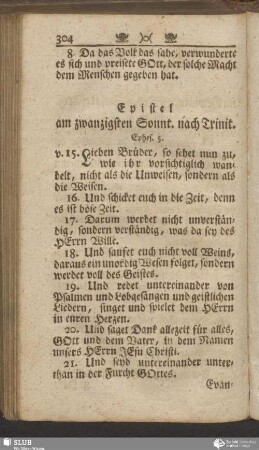 [Am zwanzigsten Sonnt. nach Trinit.]