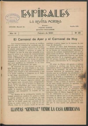 El carnaval de ayer y el carnaval de hoy