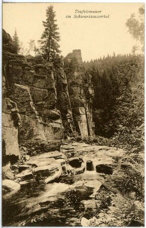 Schwarzwassertal. Teufelsmauer