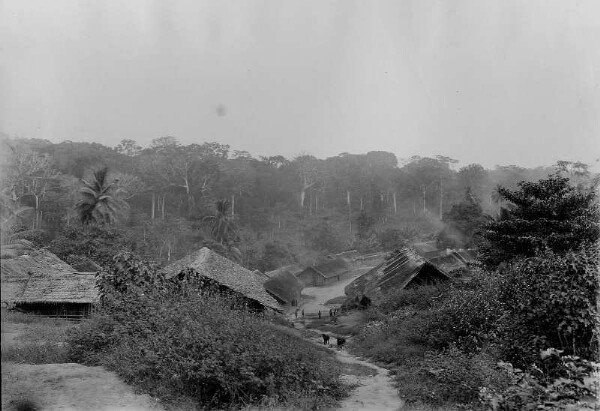 Paysage avec agglomération